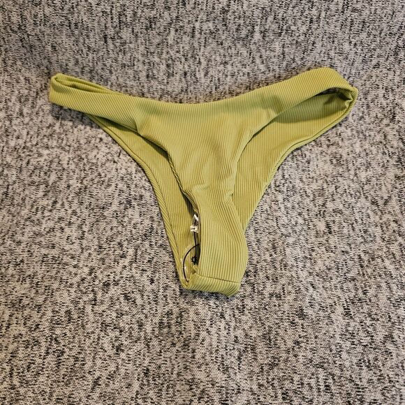 New Green Underwire Triangle Bikini Spaghetti Pushup Swimsuit Cheeky Two Piece - Picture 6 of 9